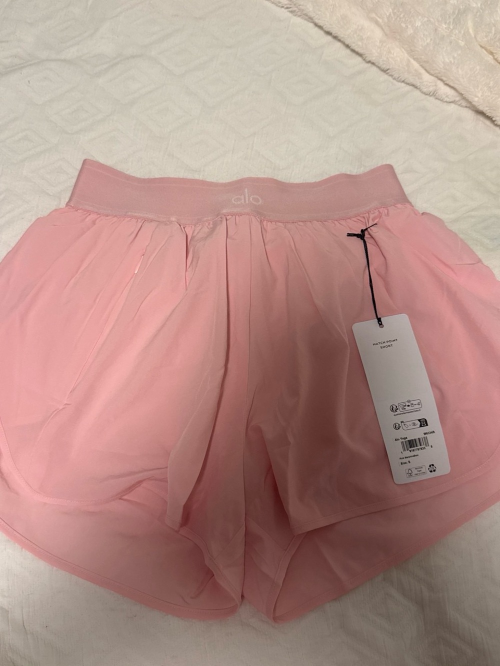 ALO Yoga Light Pink Athletic Running Shorts